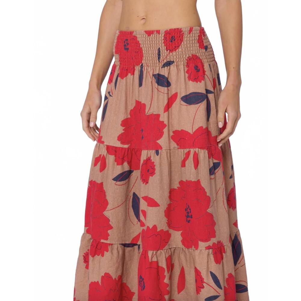 NEW VELVET HEART roseanna maxi skirt - plus in beige - Picture 4 of 4